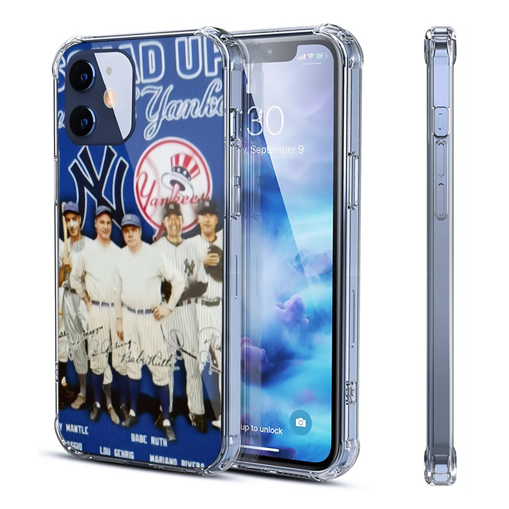 New York Yankees 312 Clear IPhone 12 Case – Soft TPU With UV Print – Enhanced Drop Protection, Precise Fit, Anti-Fingerprint, Customizable Design, Scratch-Resistant, Yellow-Resistant